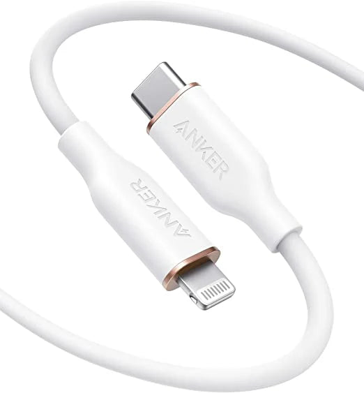 Anker PowerLine III Flow USB-C with Lightning Connector - كيبل باور لاين يو اس بي سي مع موصل لايتننغ من أنكر