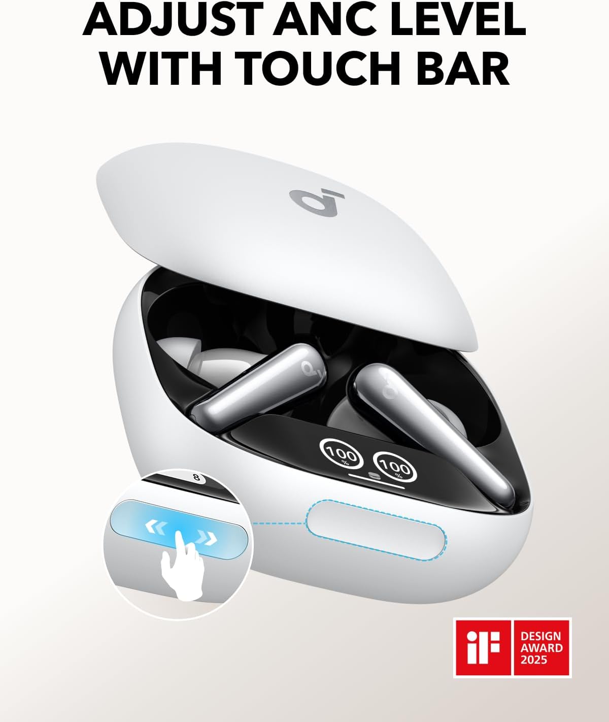 سماعة انكر ساوندكور ليبرتي 4 برو اللاسلكية, عزل ضوضاء ذكي, تشغيل حتى 40 ساعة | Anker Soundcore Liberty 4 Pro, Adaptive Noise Cancelling Wireless Earbuds, 40H Playtime