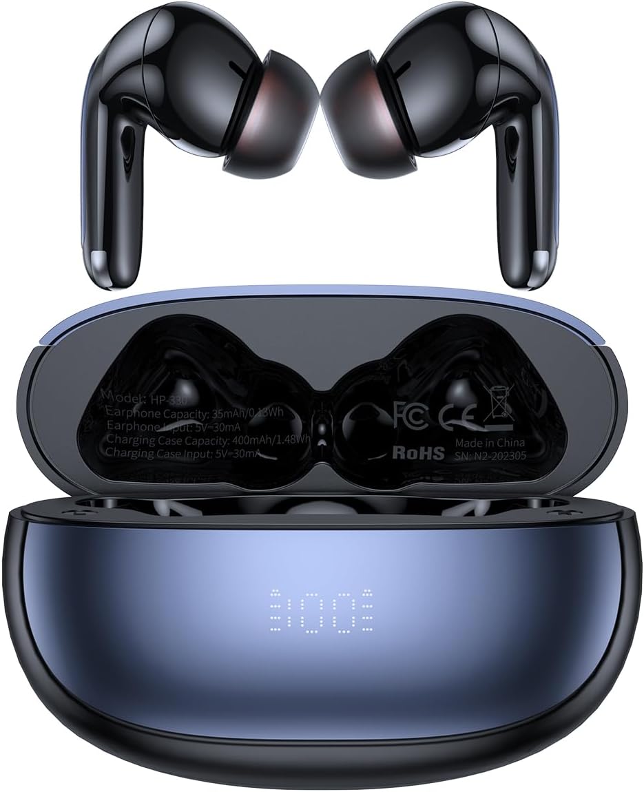 Mcdodo Wireless Earbuds Bluetooth 5.3 Headphones True Wireless Noise Cancelling Earbuds LED Power Display - سماعات أذن لاسلكية من ماكدودو بلوتوث 5.3 سماعات أذن لاسلكية حقيقية بخاصية إلغاء الضوضاء وسماعات عرض الطاقة ليد