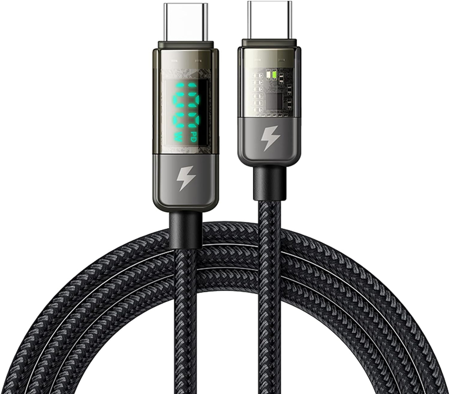 Mcdodo USB-C to USB-C Cable 100W PD Rapid Charging Output Screen Display - كيبل مكدودو يو اس بي سي إلى يو اس بي سي 100 وات شحن سريع