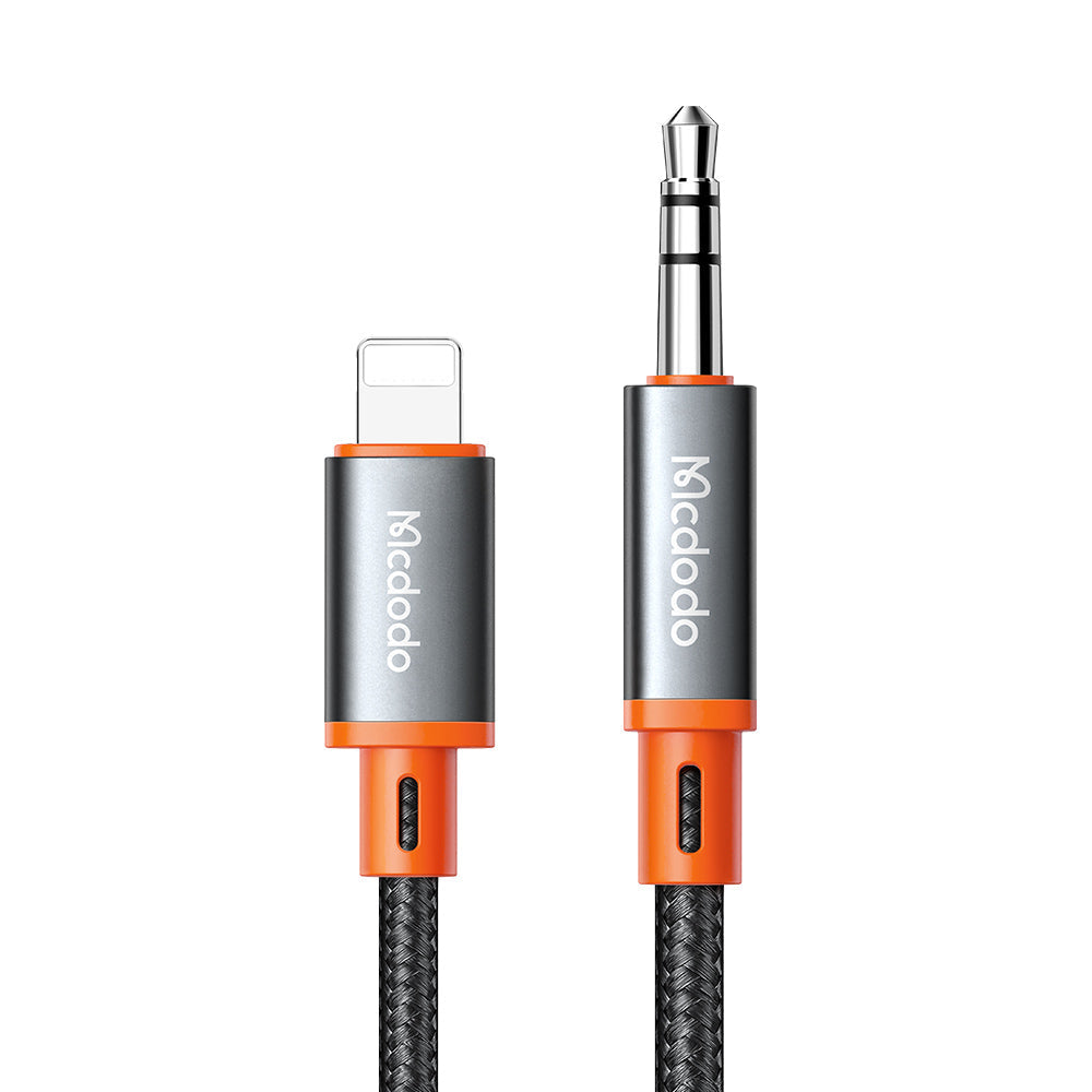 mcdodo Lightning to 3.5mm AUX Mini Jack Cable - ماكدودو كابل لايتنينج إلى 3.5 ملم أوكس ميني جاك 1.2 متر