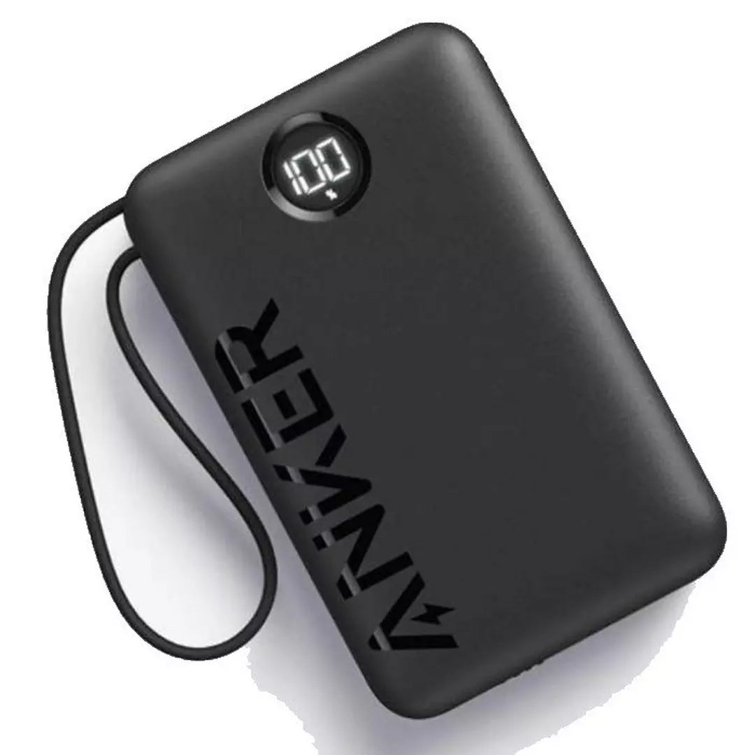 باور بانك أنكر 335 بسعة 20,000 مللي أمبير وبقدرة شحن 22.5 واط مع كيبل تايب سي مدمج | Anker 335 Power Bank 20,000mAh with Built-in USB-C