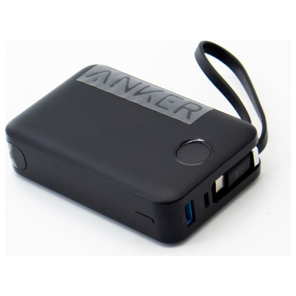 باور بانك أنكر 335 بسعة 20,000 مللي أمبير وبقدرة شحن 22.5 واط مع كيبل تايب سي مدمج | Anker 335 Power Bank 20,000mAh with Built-in USB-C