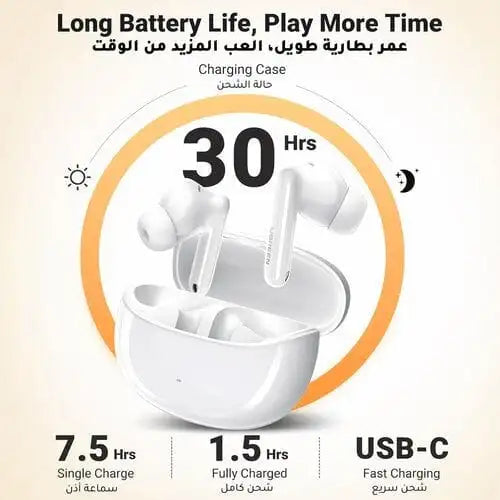 UGREEN HiTune T3 Pro Bluetooth 5.4 Earbuds ANC 30H IPX5 | سماعات هاي تيون تي 3 برو يو جرين