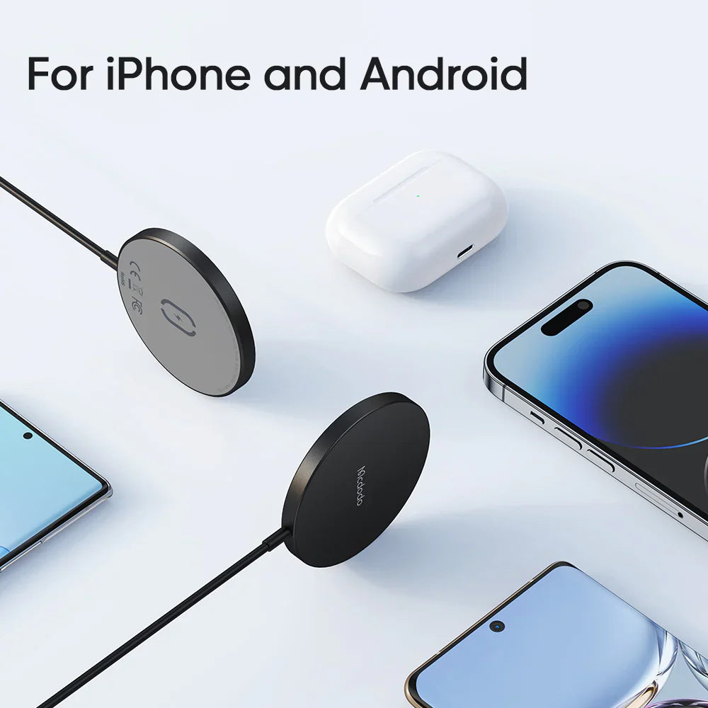 Mcdodo 15W Moon Series Magnetic Fast Wireless Charger - شاحن لاسلكي سريع مغناطيسي من سلسلة ماكدودو 15 واط