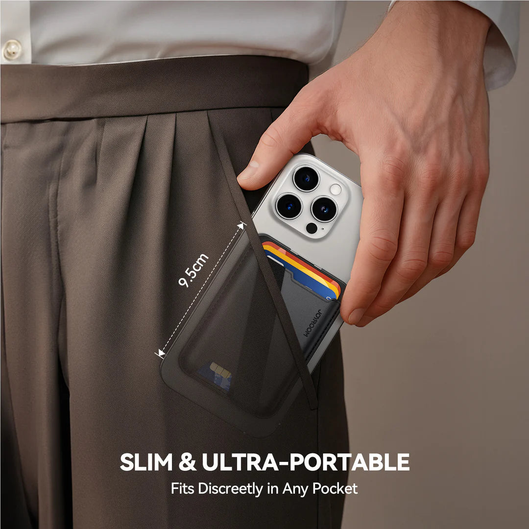 محفظة جويرووم JR-ZS432 المغناطيسية - اسود | JOYROOM JR-ZS432 MagSafe Wallet – Black