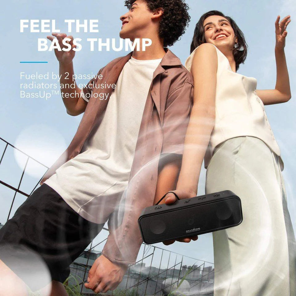 Anker soundcore 3 Bluetooth Speaker with Stereo Sound - ساوند كور مكبر صوت بلوتوث مع صوت ستيريو من أنكر