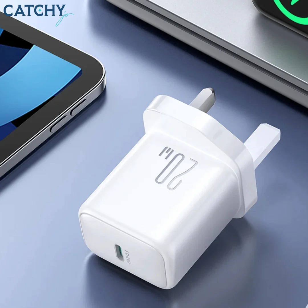 شاحن جداري جويرووم بقدرة شحن 20 واط - ابيض | JOYROOM JR-TCF20 20W PD Wall Charger - White