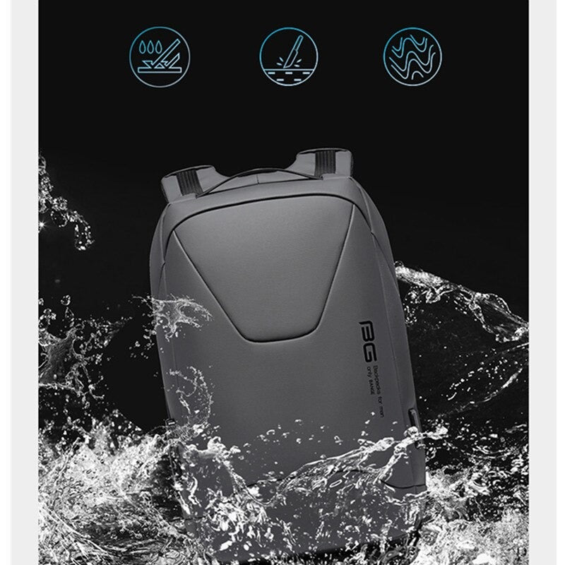 حقيبة ظهر بانجي BG-22188 بريميوم مضادة للسرقة مع منفذ يو اس بي | BANGE BG-22188 Premium Anti-Theft Backpack with USB Port