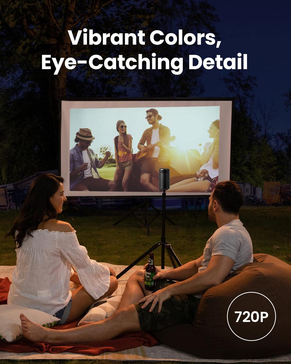 بروجكتور انكر نيبولا كابسول 2 المحمول بدقة 720 بكسل | Anker NEBULA Capsule II Mini Projector Portable Projector with 720p HD