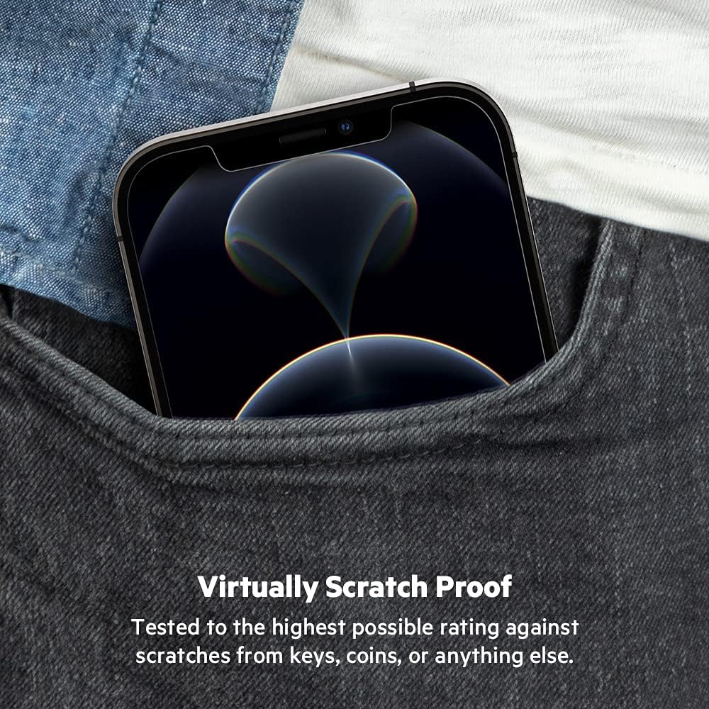 Belkin for iPhone 12 Screen Protector UltraGlass Anti-Microbial clear - شاشة حماية الترا جلاس مضادة للميكروبات لموبايل ايفون 12 شفافة من بيلكن