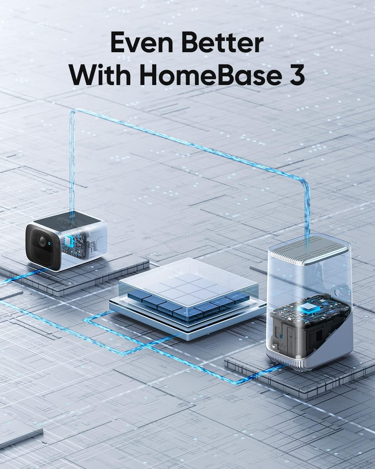 Eufy Security SoloCam S220 Solar Security Camera Outdoor Wireless Continuous Power by Anker - يوفي سولو كام كاميرا أمان تعمل بالطاقة الشمسية للاستخدام الخارجي كاميرا أمان منزلية بدقة 2ك واي فاي 2.4 جيجا هرتز من أنكر