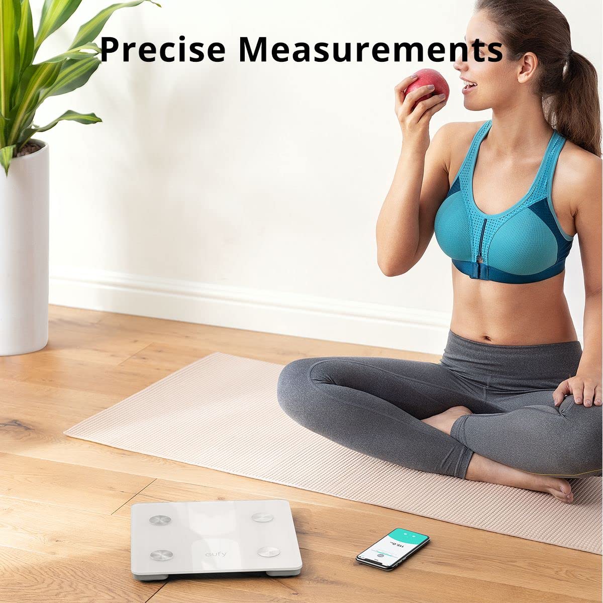 Anker eufy Clean Smart Scale C1 - ميزان أنكر يوفي الذكي مع بلوتوث وتحليل تكوين الجسم واللياقة البدنية
