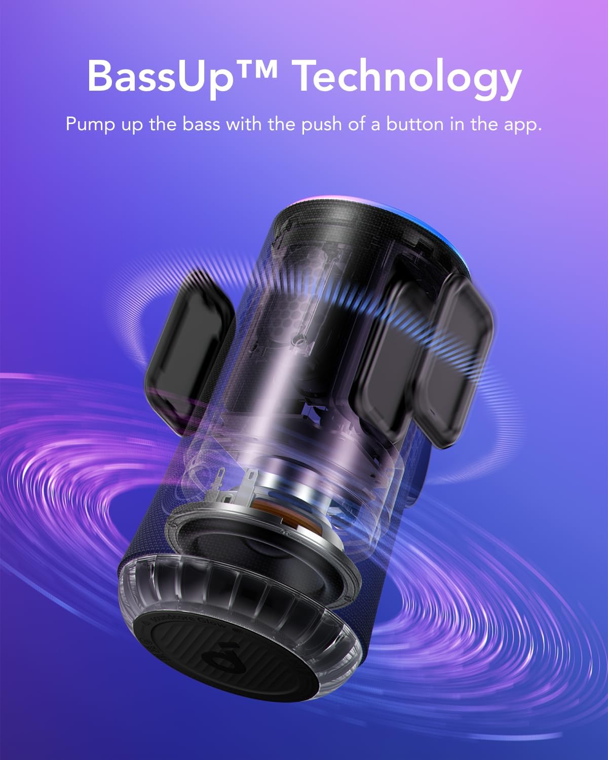 سماعة انكر ساوندكور جلو, صوت محيطي 360 درجة بقدرة 30 واط, 18 ساعة تشغيل | Soundcore Glow Portable Speaker by Anker, 30W 360° Sound, 18H Playtime