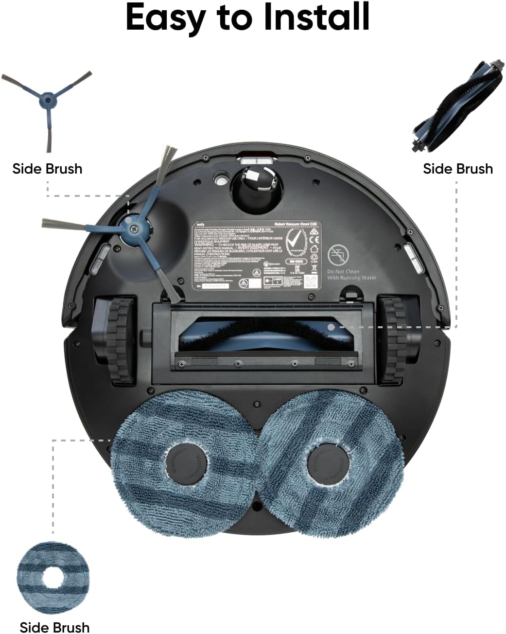 مجموعة قطع غيار اصلية لمكنسة انكر يوفي اومني سي 20 | Anker Eufy Official Accessory Kit for Omni C20