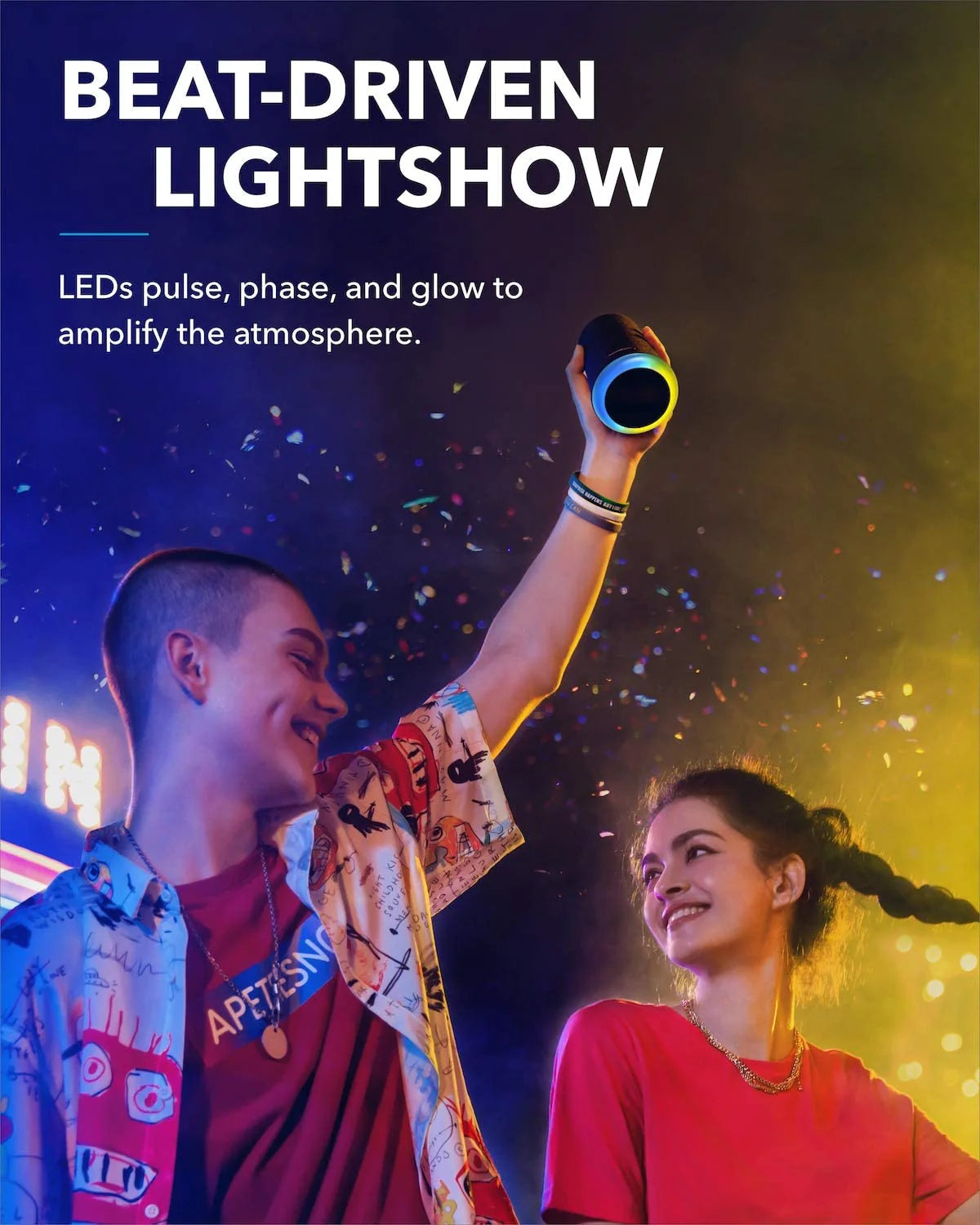 Anker Soundcore Flare Mini Bluetooth Speaker IPX7 Waterproof for Outdoor Parties - مكبر صوت أنكر ساوندكور فلير ميني بلوتوث مقاوم للماء للحفلات الخارجية