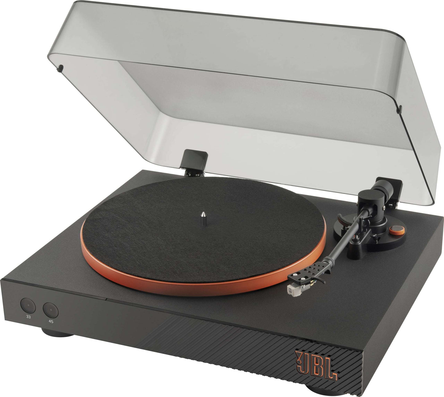JBL Spinner TurnTable Bluetooth Record Player – Black | جهاز تشغيل اسطوانات جي بي ال سبينر بلوتوث - اسود