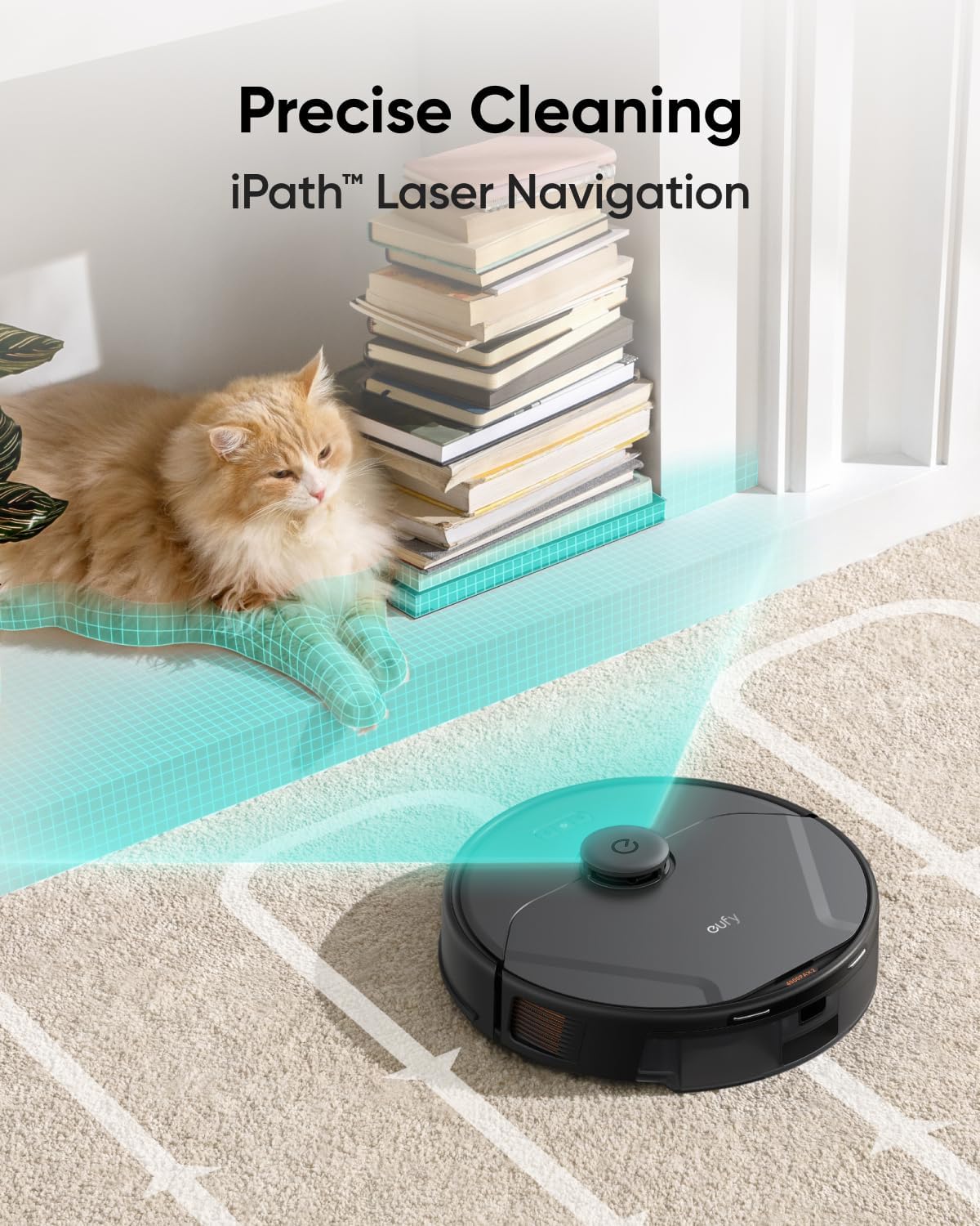 روبوت التنظيف انكر يوفي X8 برو مع وظيفة المسح | Anker Eufy X8 Pro Robot Vacuum Cleaner with Mop