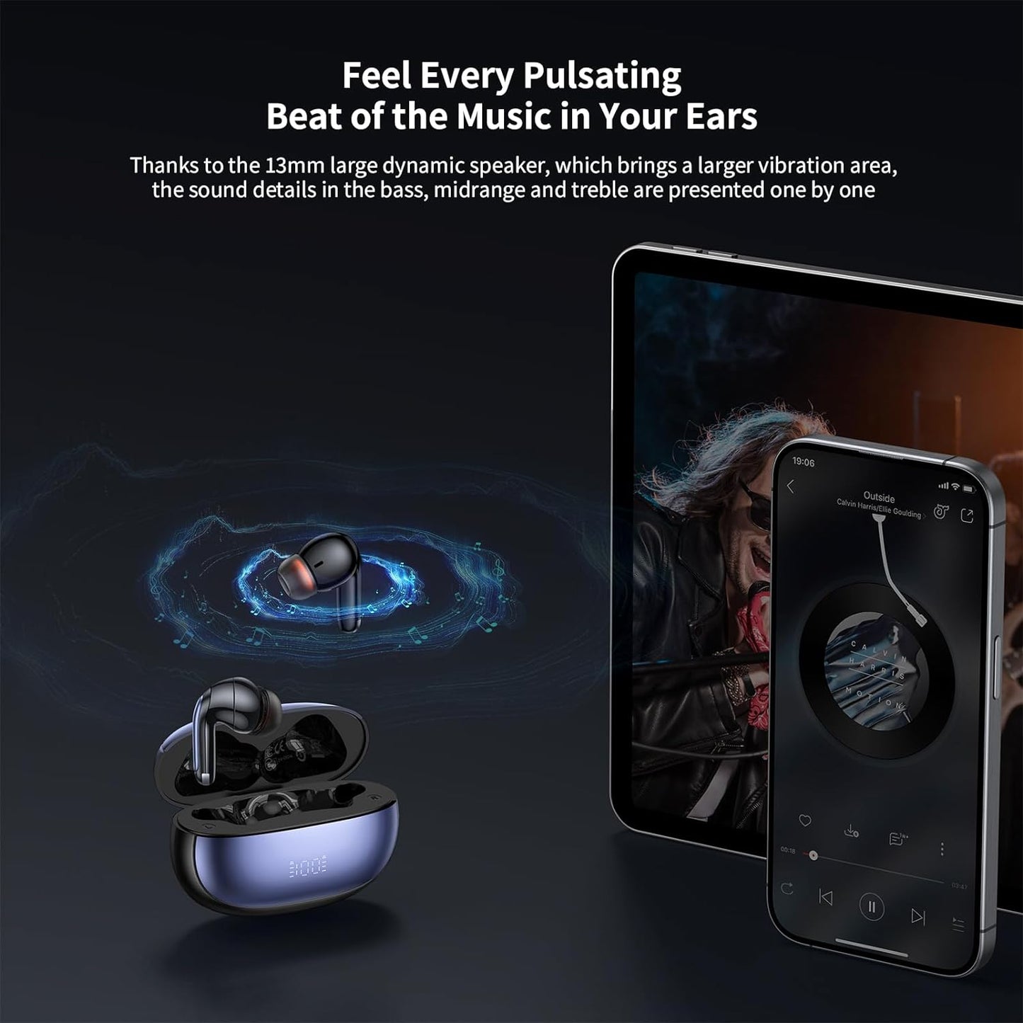 Mcdodo Wireless Earbuds Bluetooth 5.3 Headphones True Wireless Noise Cancelling Earbuds LED Power Display - سماعات أذن لاسلكية من ماكدودو بلوتوث 5.3 سماعات أذن لاسلكية حقيقية بخاصية إلغاء الضوضاء وسماعات عرض الطاقة ليد