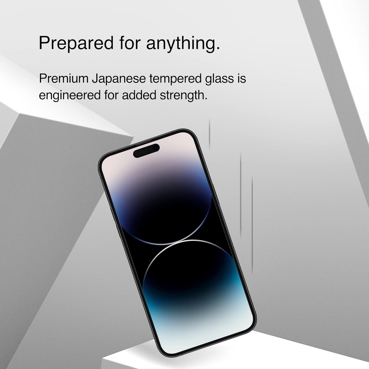 Belkin Privacy Tempered Glass iPhone 14 Pro Max screen protector - واقي شاشة من الزجاج المقوى لهاتف ايفون 14 برو ماكس سطح معالج بطبقة مضادة لبصمات الأصابع من بيلكن