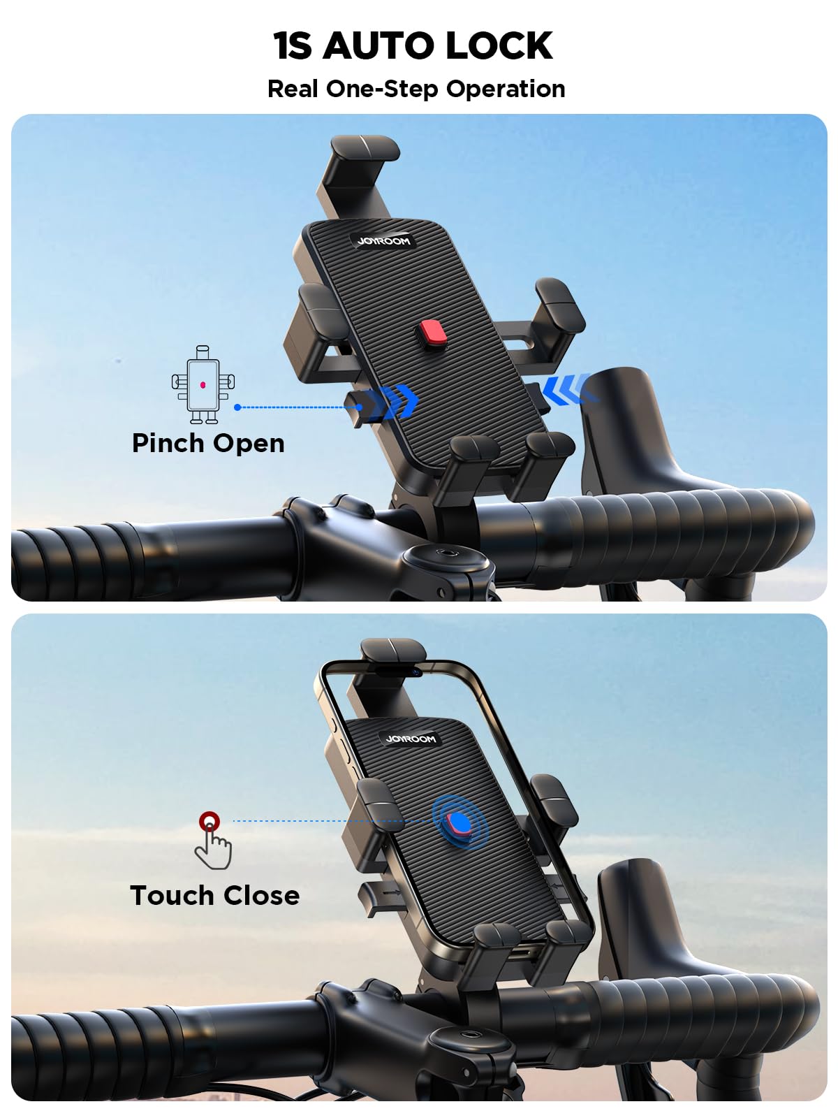حامل هاتف جويرووم للدراجات - اسود | JOYROOM JR-OK7 Bike Phone Mount Holder – Black