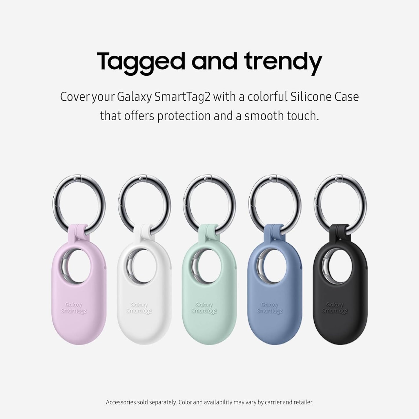 SAMSUNG Galaxy SmartTag2 Bluetooth Tracker Smart Tag GPS Locator Tracking Device - سامسونج جهاز تتبع سمارت تاغ 2 من جالاكسي جهاز تتبع نظام تحديد المواقع الجغرافي الذكي مكتشف العناصر للمفاتيح والمحفظة والامتعة