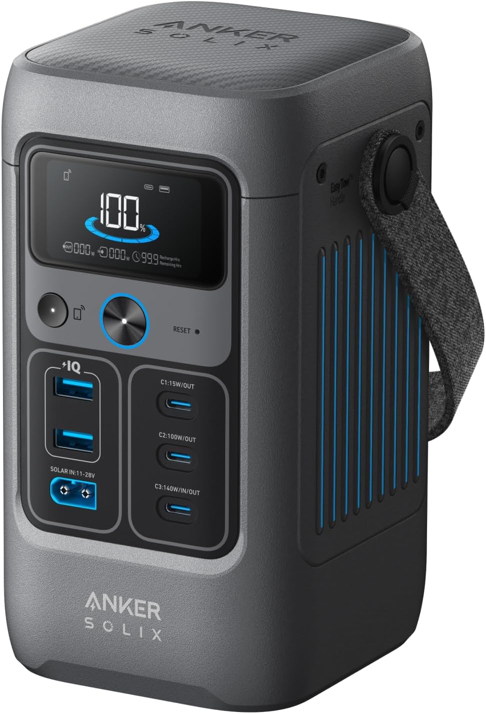 محطة الطاقة المحمولة انكر سوليكس C200 DC, بقدرة 200 واط, سعة 192 واط-ساعة | Anker SOLIX C200 DC Power Bank Station, 192Wh Portable Power Station, 200W Output
