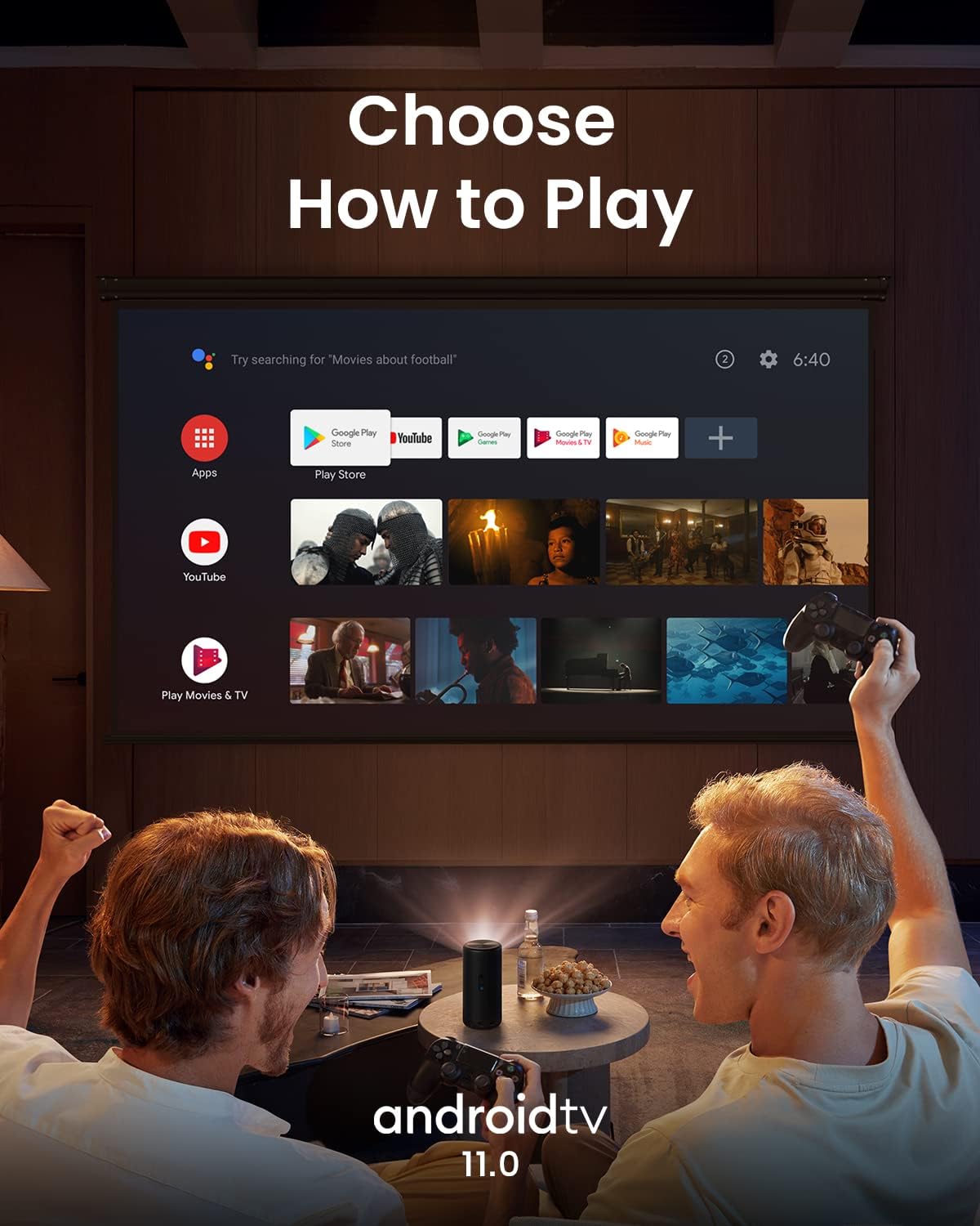 بروجكتور انكر نيبولا كبسول 3 ليزر 1080 ذكي ومحمول مع واي فاي | Anker NEBULA Anker Capsule 3 Laser 1080p Mini Projector Smart Portable Projector with Wi-Fi