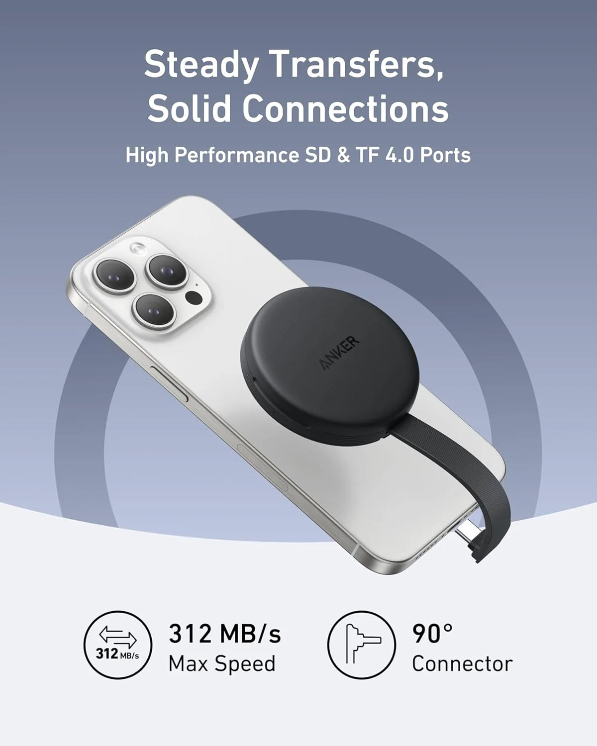 محول يو اس بي سي انكر ماج جو 3 في 1 | Anker MagGo USB-C Adapter 3-in-1