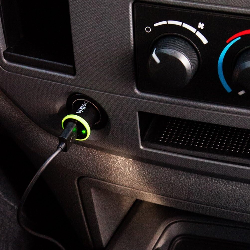 شاحن موبايل للسيارة مع كيبل مايكرو - Belkin Car Charger With Micro USB Cable 12W