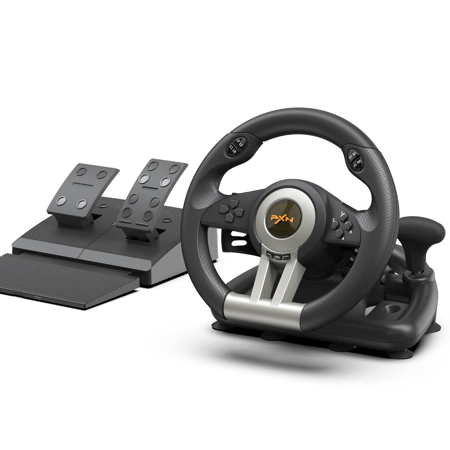 عجلة قيادة ألعاب PXN V3 Pro - أسود | PXN V3 Pro - Gaming Steering Wheel - Black