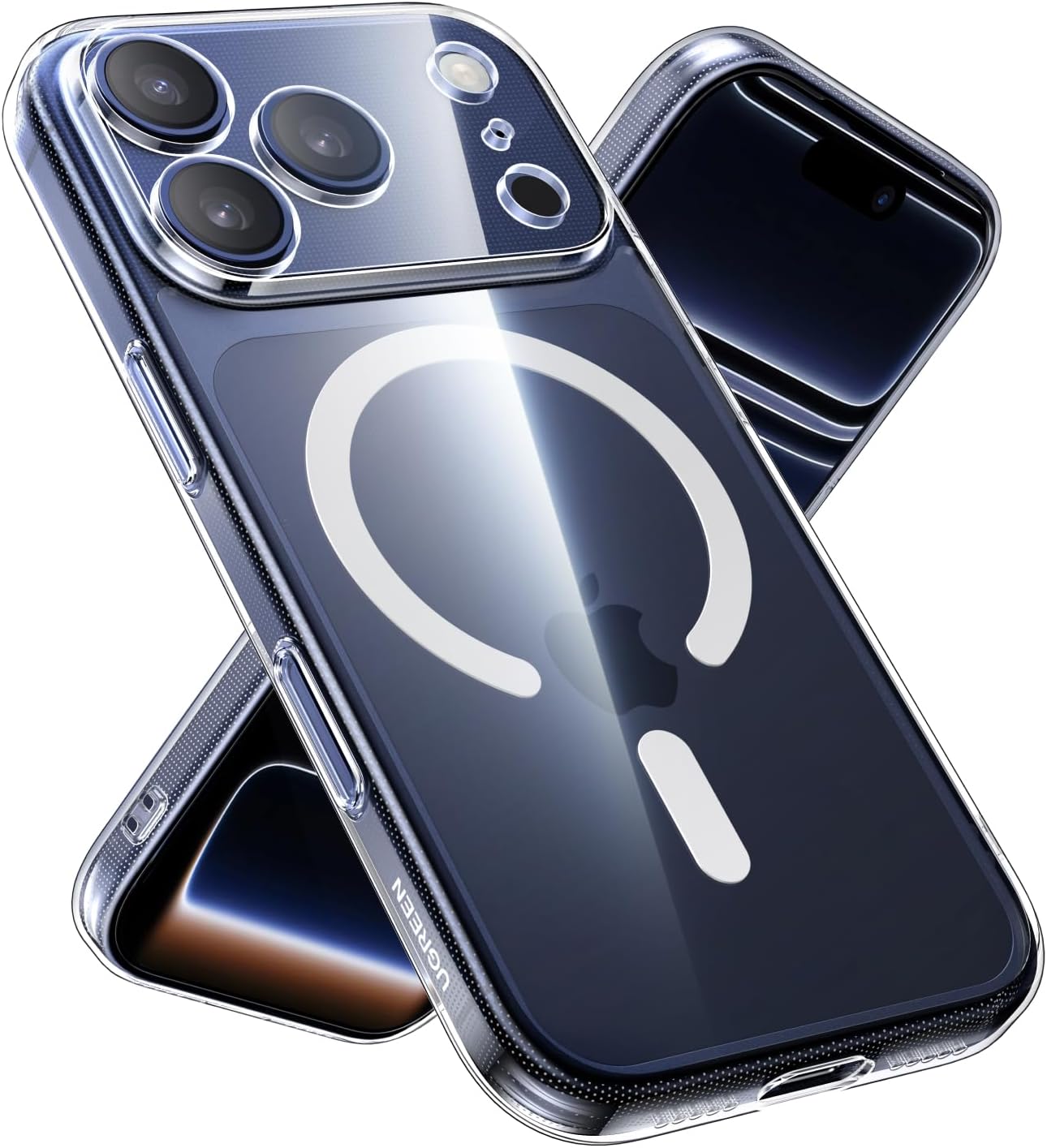 كفر شفاف مغناطيسي UGREEN لآيفون 17 Pro Max | UGREEN Clear Magnetic Protective Case for iPhone 17 Pro Max