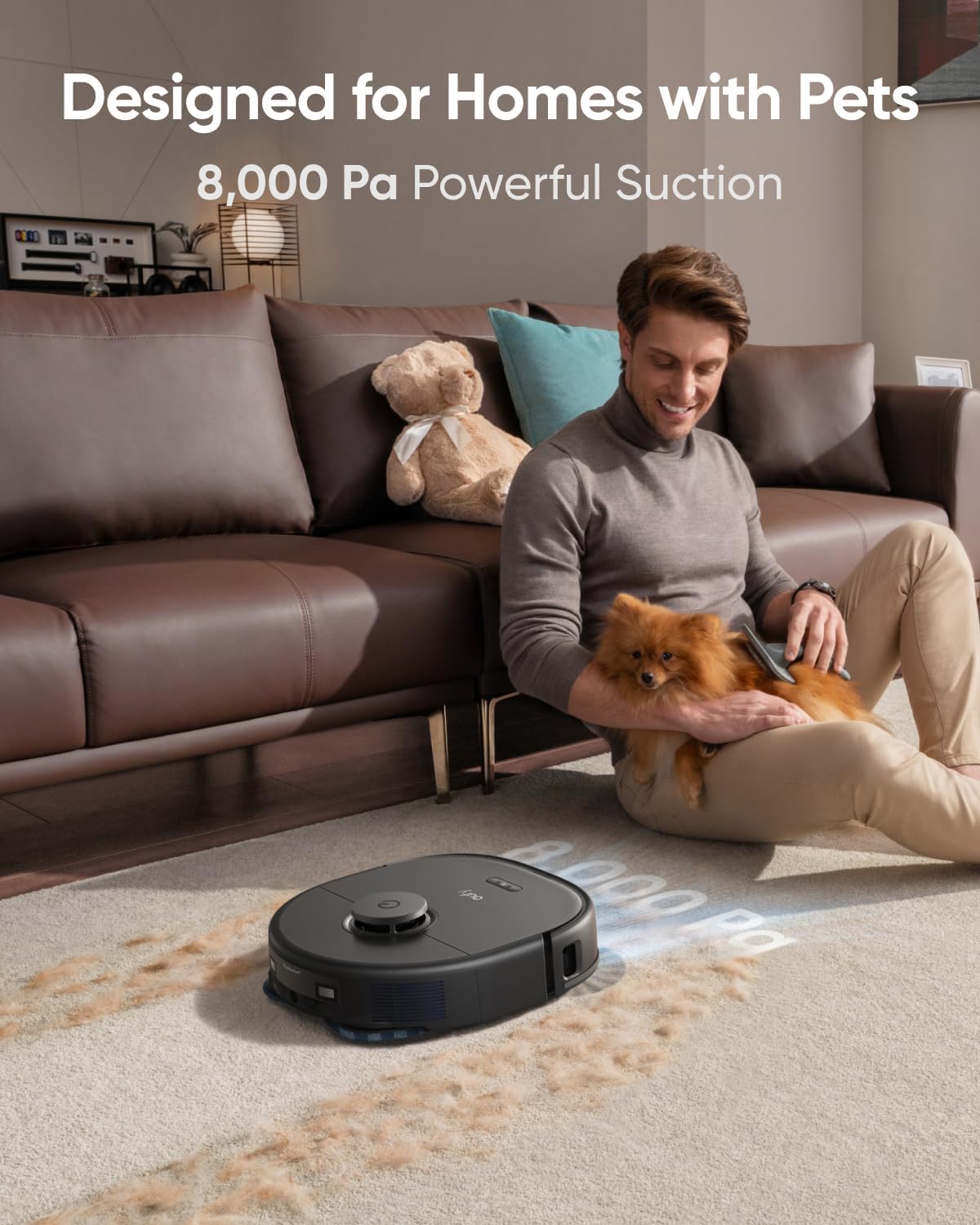 روبوت تنظيف انكر يوفي X10 برو اومني, مكنسة وممسحة ذكية بالذكاء الصناعي | Anker Eufy X10 Pro Omni Robot Vacuum and Mop Combo