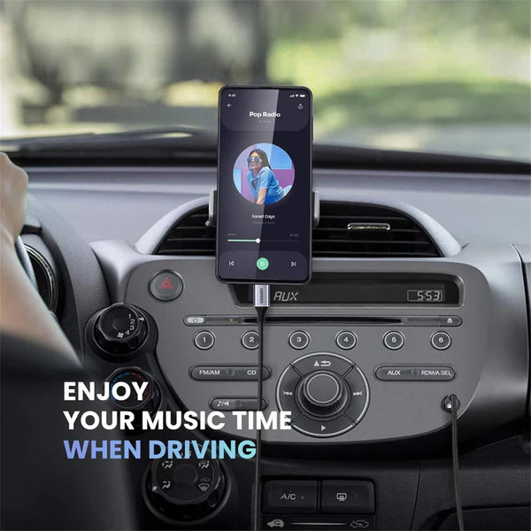 محول يو جرين يو اس بي سي الى منفذ صوت 3.5 ملم بطول 1 متر | UGREEN 30633 USB-C to 3.5mm Audio Cable – 1M