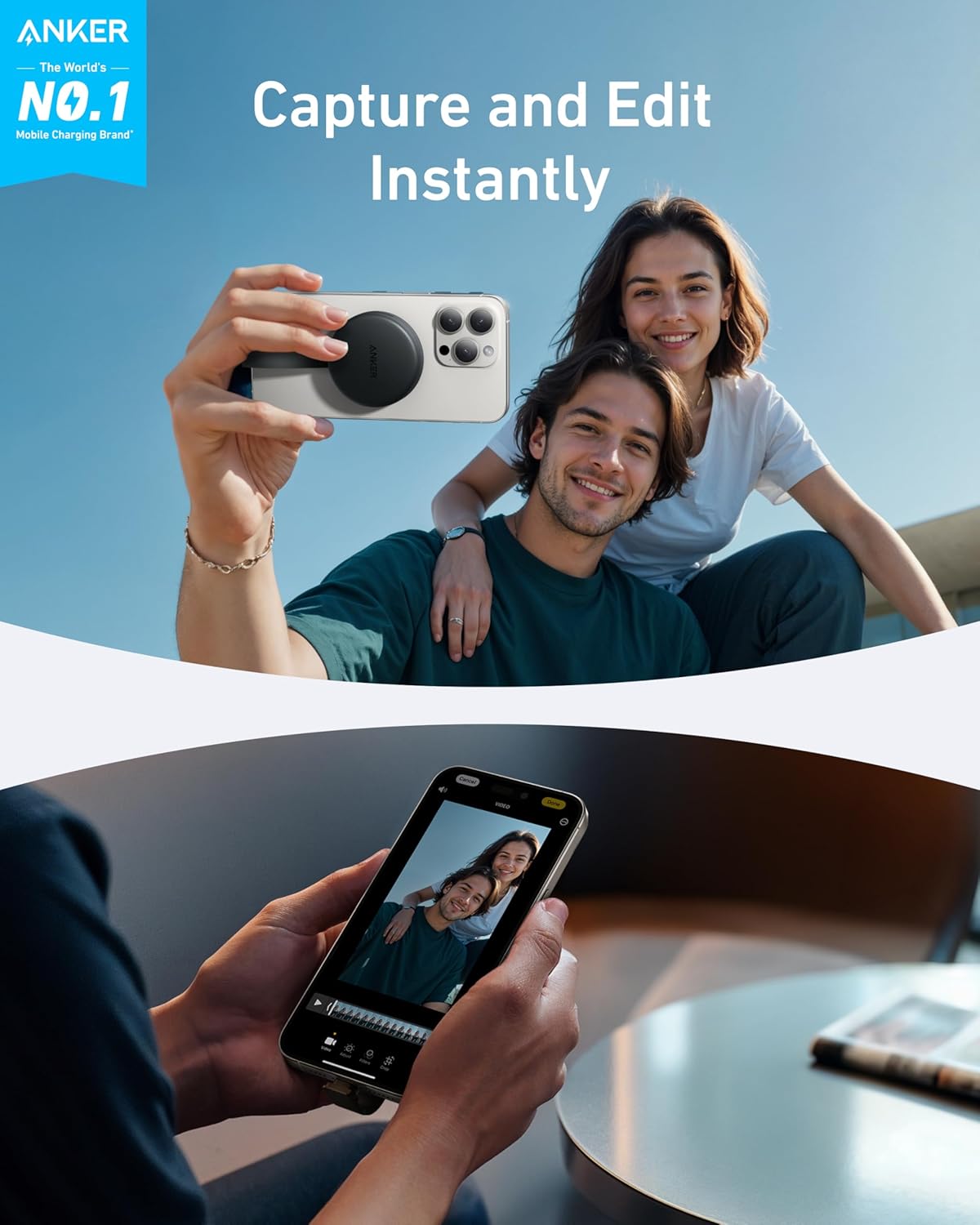 محول يو اس بي سي انكر ماج جو 3 في 1 | Anker MagGo USB-C Adapter 3-in-1