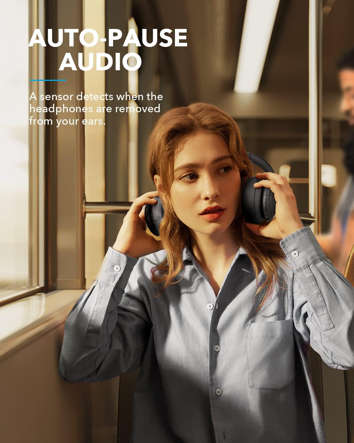Soundcore by Anker Life Q35 Multi Mode Active Noise Cancelling Headphones - سماعات ساوند كور من انكر لايف متعددة الأوضاع بخاصية إلغاء الضوضاء النشطة سماعات بلوتوث