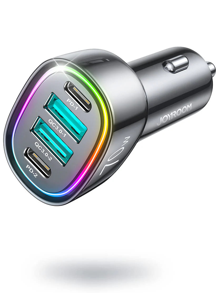 Joyroom JR-CL29 70W 4-Port Car Charger 2PD+2USB - شاحن سيارة جويروم 70واط بـ 4 منافذ (2 PD + 2 USB)