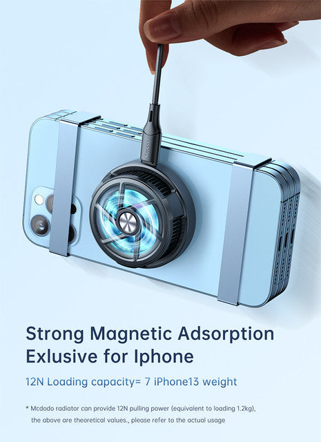 Mcdodo Magnetic Wireless Gaming Charger with Cooling Fan - شاحن الاسلكي مغناطيسي من ماكدودو مزود بمروحة تبريد