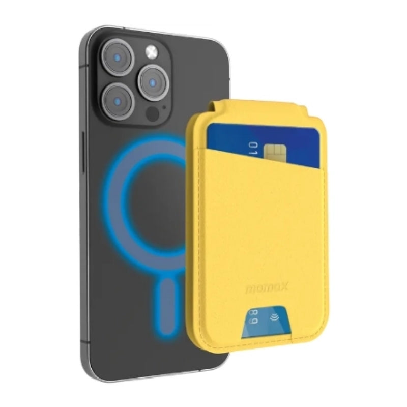 حافظة بطاقات موماكس 1-واليت المغناطيسية متعددة الوظائف, متوافقة مع ماغسيف | Momax 1-Wallet Magnetic Stand Card Holder, MagSafe Compatible