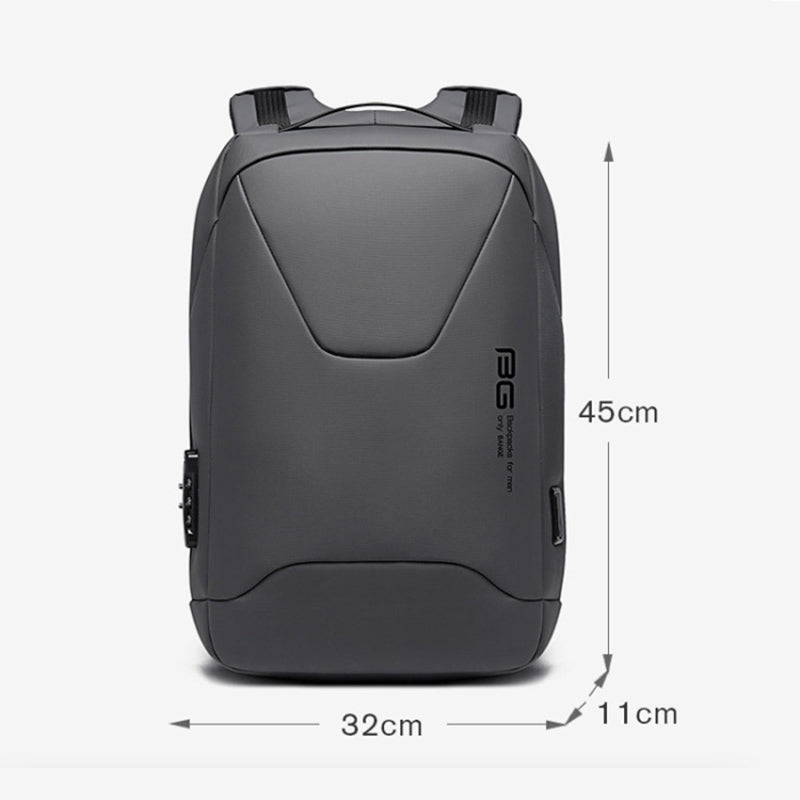 حقيبة ظهر بانجي BG-22188 بريميوم مضادة للسرقة مع منفذ يو اس بي | BANGE BG-22188 Premium Anti-Theft Backpack with USB Port
