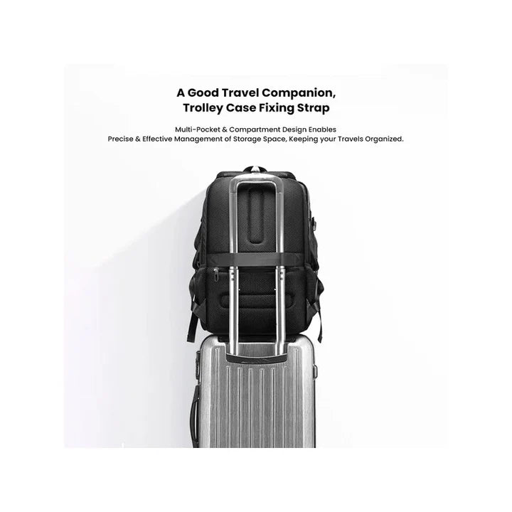Bange Travel Backpack Fit for 15.6" Laptop - Black |حقيبة ظهر للسفر من بانجي, حقيبة لابتوب حتى 15.6 انش - اسود
