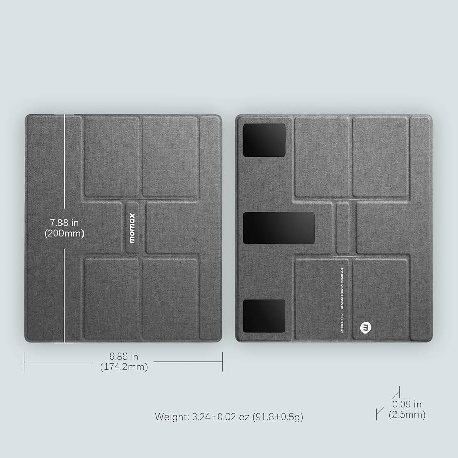 Momax HS2E Fold Smart Travel Laptop Stand - حامل لابتوب قابل للطي من موماكس, قاعدة كمبيوتر محمول ذكية للسفر والعمل المكتبي