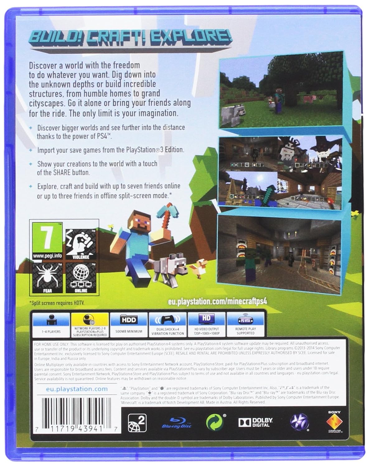 لعبة بلايستيشن 4 - PS4 Game - Minecraft