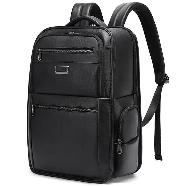 حقيبة ظهر بانجي جلد اصلي للكاميرا مع سحاب YKK ومقاومة للماء - اسود | Bange Genuine Leather Camera Backpack: YKK Zipper, Splash Proof, Premium Quality Men's Bag – Black
