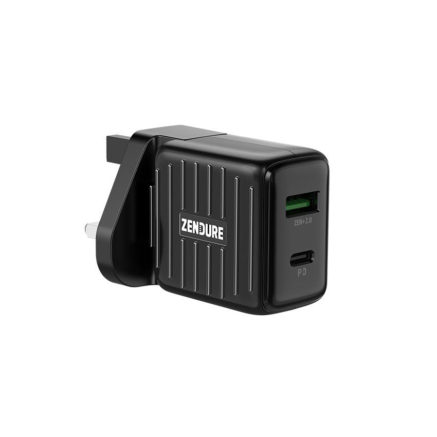 سوبربورت شاحن جداري منفذين 20 واط من زندور - Zendure SuperPort wall charger 2 Port PD 20W