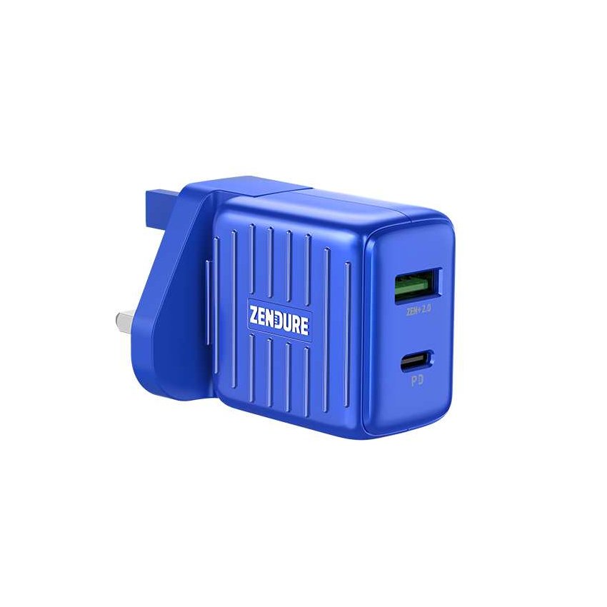 سوبربورت شاحن جداري منفذين 20 واط من زندور - Zendure SuperPort wall charger 2 Port PD 20W