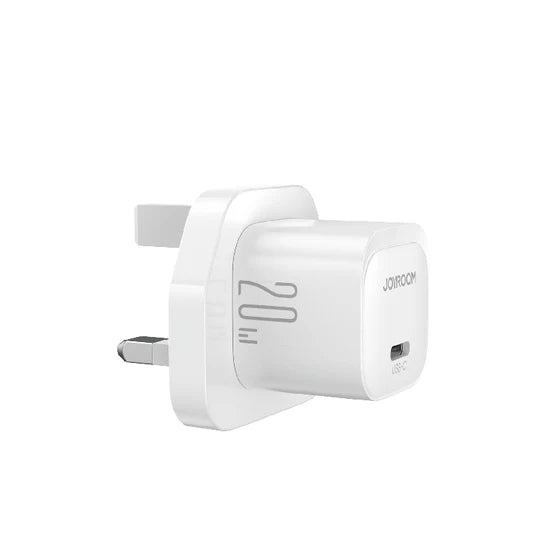 شاحن جداري جويرووم JR-TCF02 صغير بقدرة شحن 20 واط - ابيض | JOYROOM JR-TCF02 PD 20W Mini Charger – White