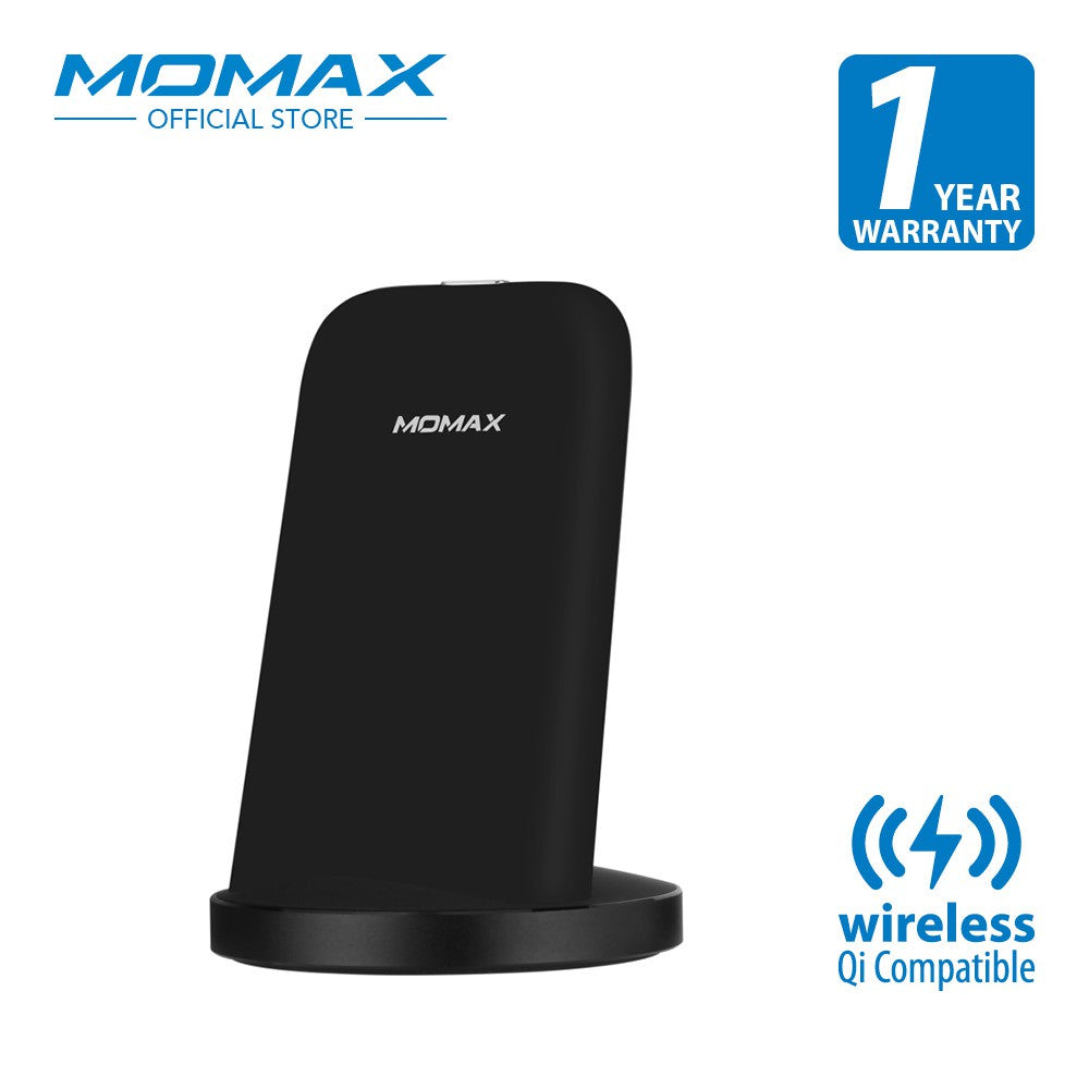 MOMAX UD5 10W Wireless Fast Charger, Qi-Certified Pad for iPhone & Android - شاحن موماكس يو دي 5 لاسلكي سريع 10 واط, متوافق مع ايفون واندرويد