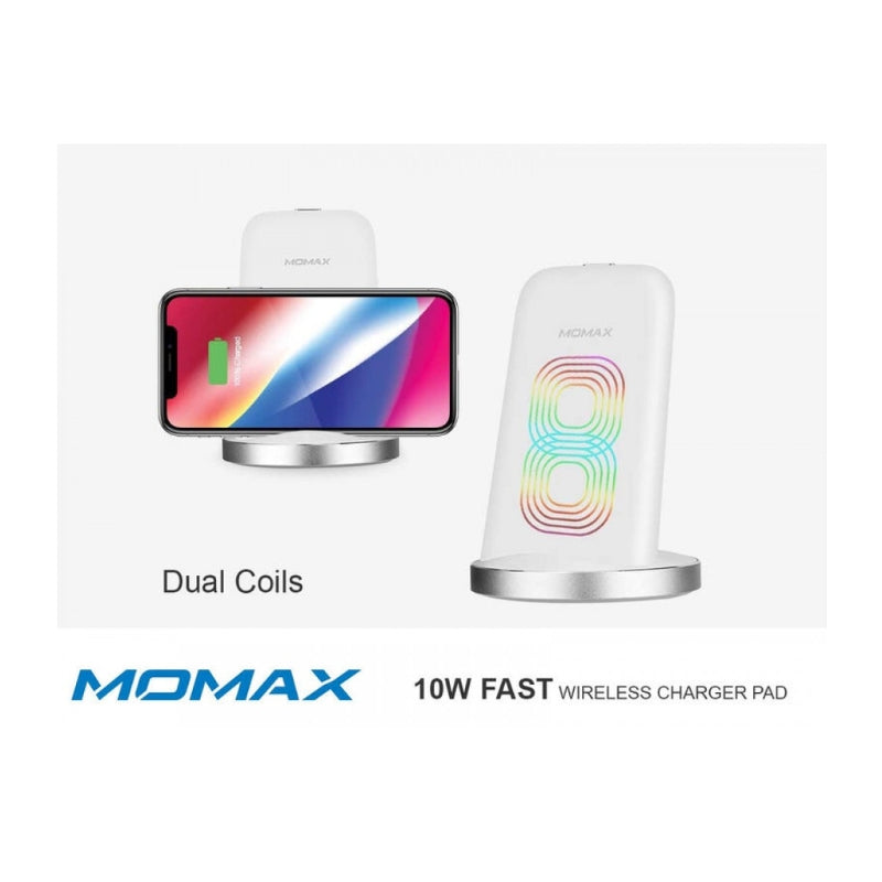 شاحن موماكس Q.Dock 2 اللاسلكي بقدرة 10 واط | MOMAX Q.Dock 2 Wireless Charger 10W