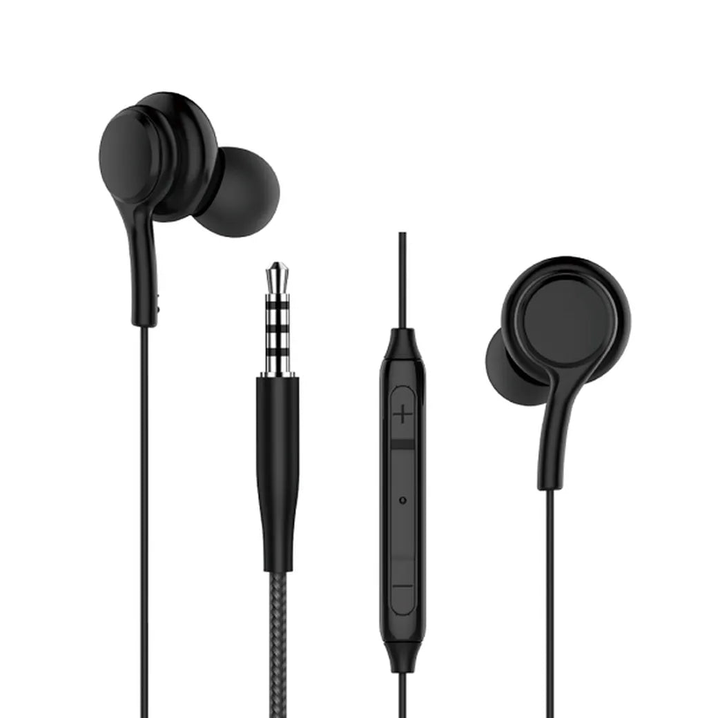 سماعات ويوو ستيريو EB310 السلكية بمنفذ 3.5 ملم - اسود | WiWU 3.5mm Audio Jack EB310 Stereo Earbuds - Black